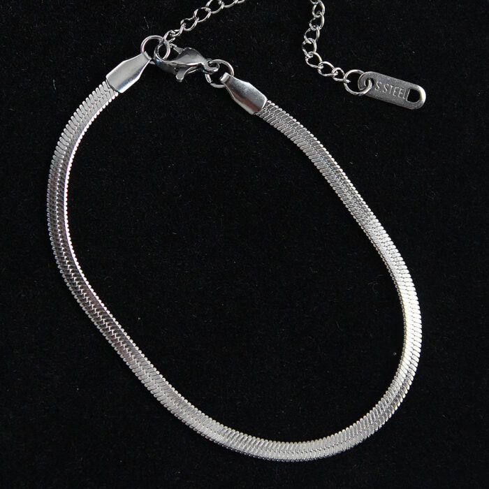 316L Çelik İtalyan Model Gümüş Renk Erkek Bileklik