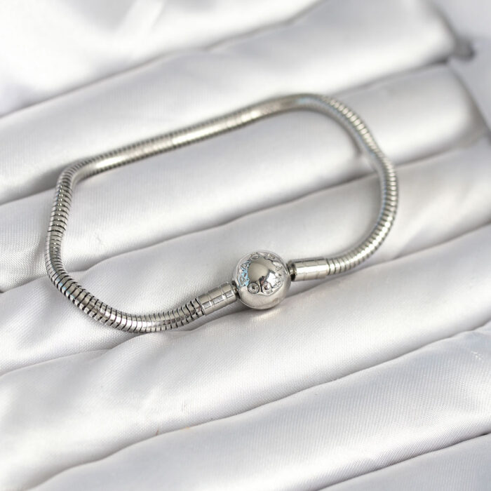 Gümüş Renk Pirinç Charm Bileklik
