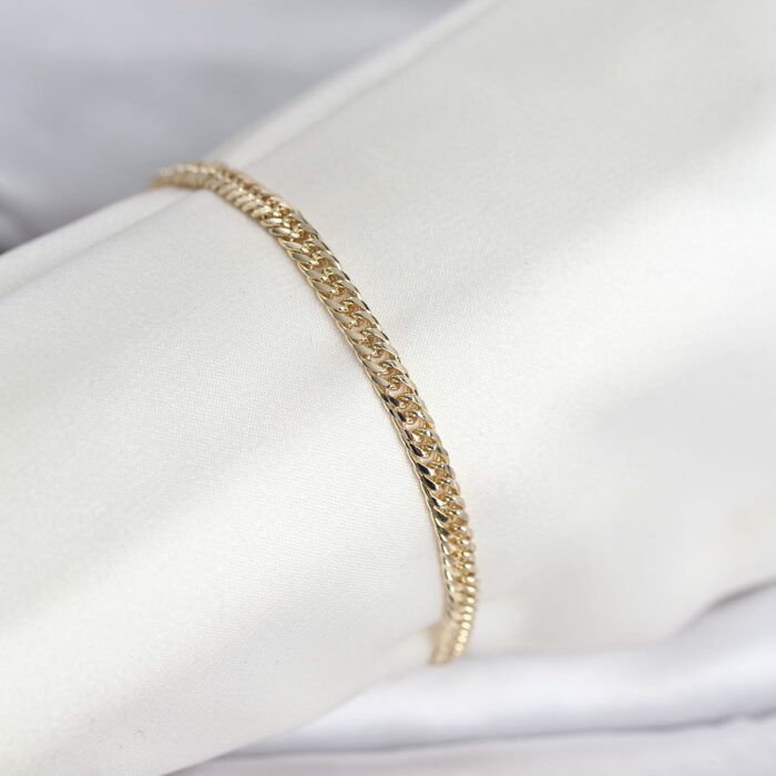 CM 14K Gold Renk Zincir Model Kadın Bileklik